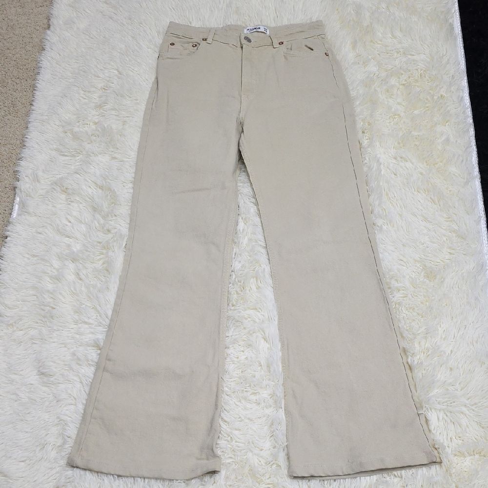 5 For $25 Pull&Bear Tan Flare Wide Leg Jeans